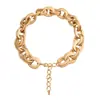 Collar Gargantilla Estilo Ins Europeo y Americano para Mujer, Diseño Moderno y Único, Cadena Doble Geométrica Retro para Cuello de Mujer Venta al por Mayor