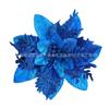 Polvo dorado navideño de 14 cm, flor tridimensional hueca, polvo de cebolla en polvo, accesorios para guirnalda de árbol de Navidad, atuendo navideño