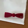 Presilha de Cabelo Coreana Retrô Gota de Água Clipe Bb Pequeno Fofo Ano Novo Vermelho Vinho Outono e Inverno Mini Franja Pequeno Clipe de Cabelo Clipe Lateral