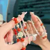 Nuevo Pulsera de Perlas de Ágata Roja del Sur Estilo Chino con Amuleto de Fortuna, Diseño de Buena Suerte, Diseño de Nicho, Pulsera de Nuevo Estilo Chino