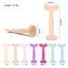 Nova escova de máscara dupla de silicone cabelo macio limpeza facial massagem facial removedor de maquiagem escova ferramentas de beleza escova de lama em arco