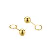 Pendientes de Plata de Ley S925 Grano Plata Lisa Pendientes Ligeros Perlas Burbuja Aguja de Signo de Interrogación Tapones para los Oídos Agujeros para las Orejas Libres Pendientes Simples Exquisitos