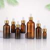 Botellas Marrones para Aceites Esenciales de 30 ml al por Mayor, Botellas de Vidrio con Gotero de 10 ml, Botellas de Vidrio Marrón de 50 ml, Materiales de Embalaje de 20 ml