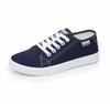 Zapatos de Lona Zapatos de Mujer Primavera y Otoño Zapatos de Estudiante Casual Combinan con Todo con Cordones Zapatos de Mujer Zapatos Blancos Suela Blanda Transpirables Talla Grande Zapatos de Mujer