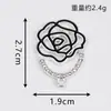 Accesorios de Rosa Colgante Creativo Punto Único de Colgar Diamante Aceite Goteando Aleación Accesorios de Joyería Pendientes Pulsera Collar DIY Venta al por Mayor