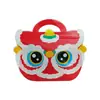 2026 Bolsita de Regalo de León Lindo para Año Nuevo Bolsita de Empaque para Nueces, Galletas, Dulces Bolsa de Regalo para el Festival de Primavera Bolsita de Regalo de Año Nuevo Bolso de Mano