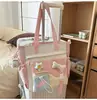 Nova Bolsa Estilo Japonês Ins de Alto Valor Fresca Doce Estilo College Dopamina Bolsa de Estudo Feminina Leve Transversal