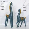 Figura Moderna Minimalista de Caballo para Pareja, Decoración de Gabinete de Vino para Sala de Estar, Decoración para Entrada Interior del Hogar, Artesanía Creativa para Mueble de TV