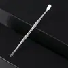 Conjunto de Colheres para Pasta de Tabaco de Aço Inoxidável Colher de Óleo de Tabaco de Cabeça Dupla Acessórios para Cachimbos Multicor Ferramentas de Limpeza Ferramentas para Pasta de Tabaco em Estoque