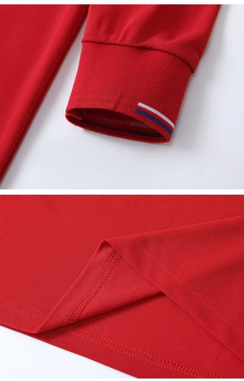 polo衫长袖工作服T恤翻领秋季工装衣服广告衫文化