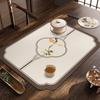 Alfombrilla Absorbente para Taza de Té, Nueva Bandera de Mesa Impermeable Estilo Zen Chino, Mesa de Centro, Mantel para Mesa de Té, Mesa de Burbujas Secas Elegante de Lujo Accesible, Alfombrilla para Mesa de Té