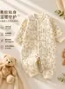 Mono acolchado cálido para bebé, mameluco para bebé, suave para recién nacidos, cómodo, transpirable, esponjoso, amigable con la piel, ajustado