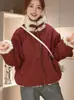 Parka Reversível de Pelo Sintético de Visão 2026 Inverno Solta Casual Casaco de Pelo de Alta Qualidade Reversível para Mulheres