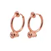 Convertidor de clip para oreja chapado en oro real de 18K sin perforación para pendientes de mujer, hebilla de resorte, sin aguja perforadora, accesorios, venta al por mayor