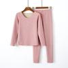 Otoño e Invierno Nuevo Ropa Interior Térmica de Lana de Seda para Mujer Sin Costuras Cepillada Tops y Pantalones Térmicos Set Térmico para Hombre