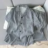 Cardigan Ligero de Algodón Nube Rayado para Hombre de Venta Caliente Verano 2026 Ropa de Casa