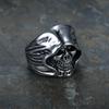 Aliexpress Ebay Fuente de Artículos Estilo Punk Anillo de Calavera La Muerte se Acerca Anillo de Acero Inoxidable de Moda para Hombres