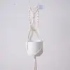 Bolsa de Red Tejida a Mano para Maceta, Decoración de Cuerda de Algodón Bohemia, Colgante de Pared, Jardinería en Balcón, Cesta Creativa Colgante para Plantas Verdes
