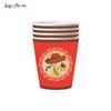 En stock Nuevo Traje de Decoración para Fiesta de Cumpleaños con Tema de Mezclilla Occidental Cuchillo y Tenedor Desechables Cuchara Bandeja de Papel Vaso de Papel Servilleta