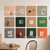 Tablero de Fieltro de Dopamina Pegatinas de Pared de Fieltro Exhibidor de Fotos Polaroid Estilo de Pared Tablero de Fondo para Pared Decoración con un Toque de Alta Gama