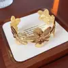 Pulsera Irregular Cóncava Retro Europea y Americana, Pulsera de Diseño Exagerado Personalizada, Pulsera Elegante Simple y de Moda Nicho