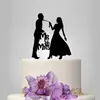 Cartão para bolo de casamento de noivos cartão de bolo acrílico cartão letra "Sr. e Sra."