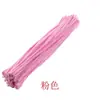 En Stock Palitos Retorcidos Color Único 100 Piezas DIY Hecho a Mano Juguetes Educativos Manualidades para Niños Tallos de Chenilla Venta Directa de Fábrica