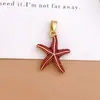 Accesorios para Joyería de la Serie Estrella de Mar y Océano de Venta Caliente Transfronteriza DIY Chapado en Cobre con Oro Real Microincrustado Diseño de Circonita Accesorios para Mujer