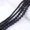 Ventas Directas de Fábrica de Cuentas Redondas de Piedra Volcánica, Cuentas para Manualidades DIY, Pulseras y Collares Semi-Terminados, Accesorios para Joyería, Venta al por Mayor de Cuentas Sueltas