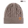 Gorro de Punto con Forro de Lana para Abrigo de Invierno, Adecuado para Ciclismo al Aire Libre, Protección para las Orejas, Gorro de Lana de Copa Alta con Ala Ancha, Resistente al Frío
