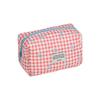 Nueva Bolsa de Cosméticos Acolchada con Lazo de Gran Capacidad, Tacto de Alta Gama, Estilo Ins, Alto Valor Estético, Bolsa de Almacenamiento Portátil para Maquillaje
