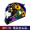 Exportación al por mayor de cascos integrales para motocicleta para hombres y mujeres, estilo retro, cascos de verano e invierno, seguridad Dot/3C, visor transparente