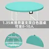 Mesa Redonda Simples Dobrável para Uso Doméstico, Mesa Redonda Grande de Plástico, Mesa Dobrável para Barracas de Comida ao Ar Livre, Mesa e Cadeiras para 10 Pessoas