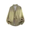 En stock CS1161-p55 Nuevo cárdigan de capas de alta calidad para nicho, top tipo camisa talla grande, chaqueta