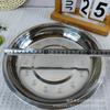 Shangjiahui 18 20 22 24 26 Plato Redondo de Acero Inoxidable Espesor Normal No Magnético Bandeja para Té Bandeja para Frutas Linyi Yueyang
