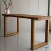 Escritorio Lateral de Madera Maciza de Olmo Aparador Mesa de Centro Mesa de Comedor Mesa Larga para Pasillo Escritorio de Oficina Retro Escritorio Simple para Computadora Fijo