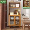 Gabinete de Té Moderno Simple Madera Sólida Gabinete de Almacenamiento Multifuncional Aparador Nuevo Gabinete de Cocina Gabinete de Almacenamiento para el Hogar