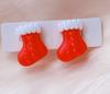 Pendientes de clip para orejas sin agujeros para niñas, aretes falsos navideños para niñas, aretes de princesas con dibujos animados