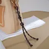 Bolsa con Nudo de Botón de Moda Creativa Colgante Nicho Versátil Accesorio de Bolsa de Cuerda de Nylon Tejida a Mano Colgante para Teléfono