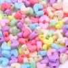 50/paquete 18 Resina acrílica amor estrella de cinco puntas cuentas espaciadoras geométricas color mezclado Niños DIY