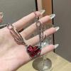 Corrente para clavícula de personalidade ousada e original de nicho amor garra de fantasma punk da moda acessórios maillard colar joias femininas