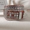 Nuevo Cinturón de Mujer Estilo Punk con Incrustaciones de Pedrería Cinturón Personalizado de Moda Versátil Pedrería Estilo Caliente de Amazon