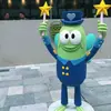 Escultura de Paisaje de Fibra de Vidrio con Forma de Personaje de Dibujo Animado para Decoración de Calle Comercial Exterior, Adorno de Mascota Corporativa, Punto Popular para Fotos