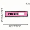 Pegatinas de Tela Bordadas en Inglés de Dibujos Animados con Graffiti de Colores Parches Decorativos Accesorios para Ropa Listos para Usar Sellos Bordados Estilo para Planchar