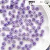 [Rosa Silvestre] Flor de Pegamento Suave Rosa Degradado Retro Material para Joyería Hecha a Mano DIY Manicura con Cuentas Funda de Teléfono Móvil