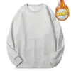 Gris Nieve 400g Sudadera Versátil Texturizada Cuello Redondo Hombre Sin Capucha Pareja Manga Larga Holgada Algodón Hua Holgado Casual