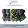 Turban sem costura estampado proteção solar ao ar livre UPF50 cachecol de seda gelada máscara contra poeira para ciclismo esporte turban com sensação de frio