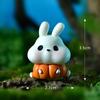 Micro Paisaje Moderno Artesanías de Resina Serie de Halloween Pequeños Adornos Fantasma Transparente Calabaza Coche Momia Muerte