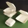 Caixa de embalagem descartável biodegradável caixa de polpa Caixa de Almoço fast food caixa de hambúrguer americano com tampa caixa bento para almoço caixa com trava