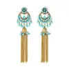 Pendientes Exagerados con Borlas Estilo Bohemio Retro Diseño de Nicho para Mujer Joyería para Orejas Estilo Étnico Pendientes Exóticos